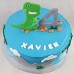 Dinosaur - T-Rex Upright Flat Cake (D,V)